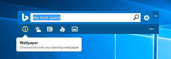 Set Bing daily image as Windows 10 wallpaper