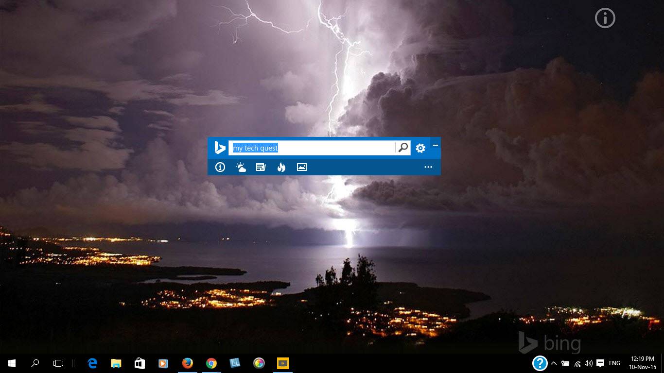 you need to do is download and install Bing Desktop in your computer 
