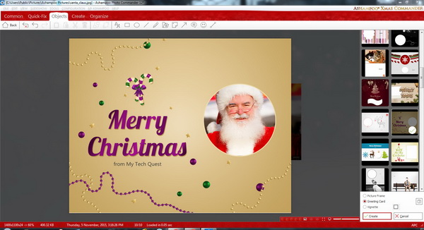 Ashampoo Photo Commander 12 Xmas Edition - Create Personalized Christmas Cards