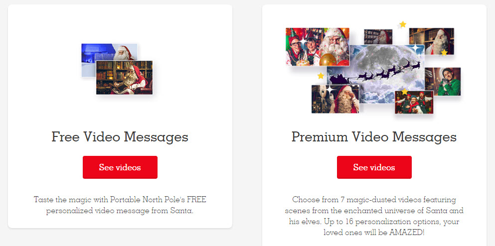 Create Personalized Santa Video Messages for free