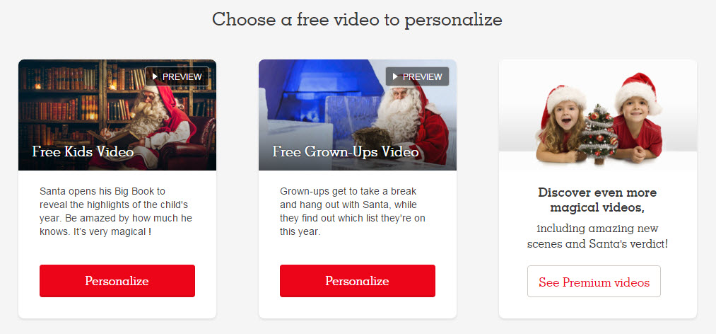 Create Personalized Santa Video Messages for free