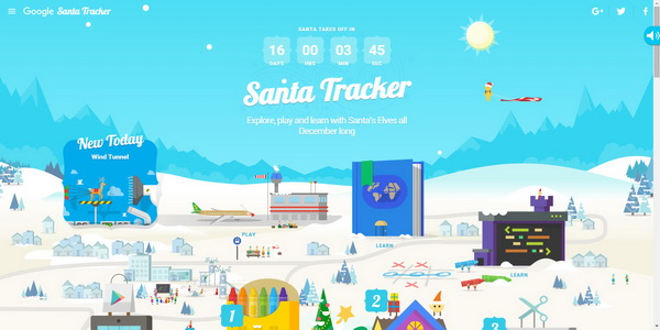 Google Santa Tracker 2015