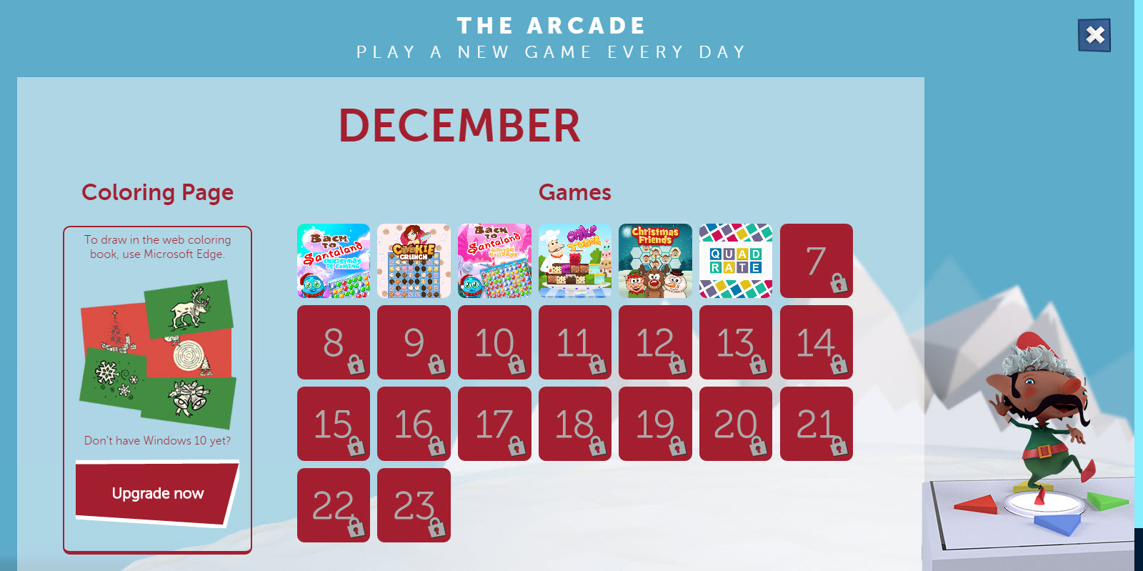 NORAD Tracks Santa 2015 - Free Mini Games