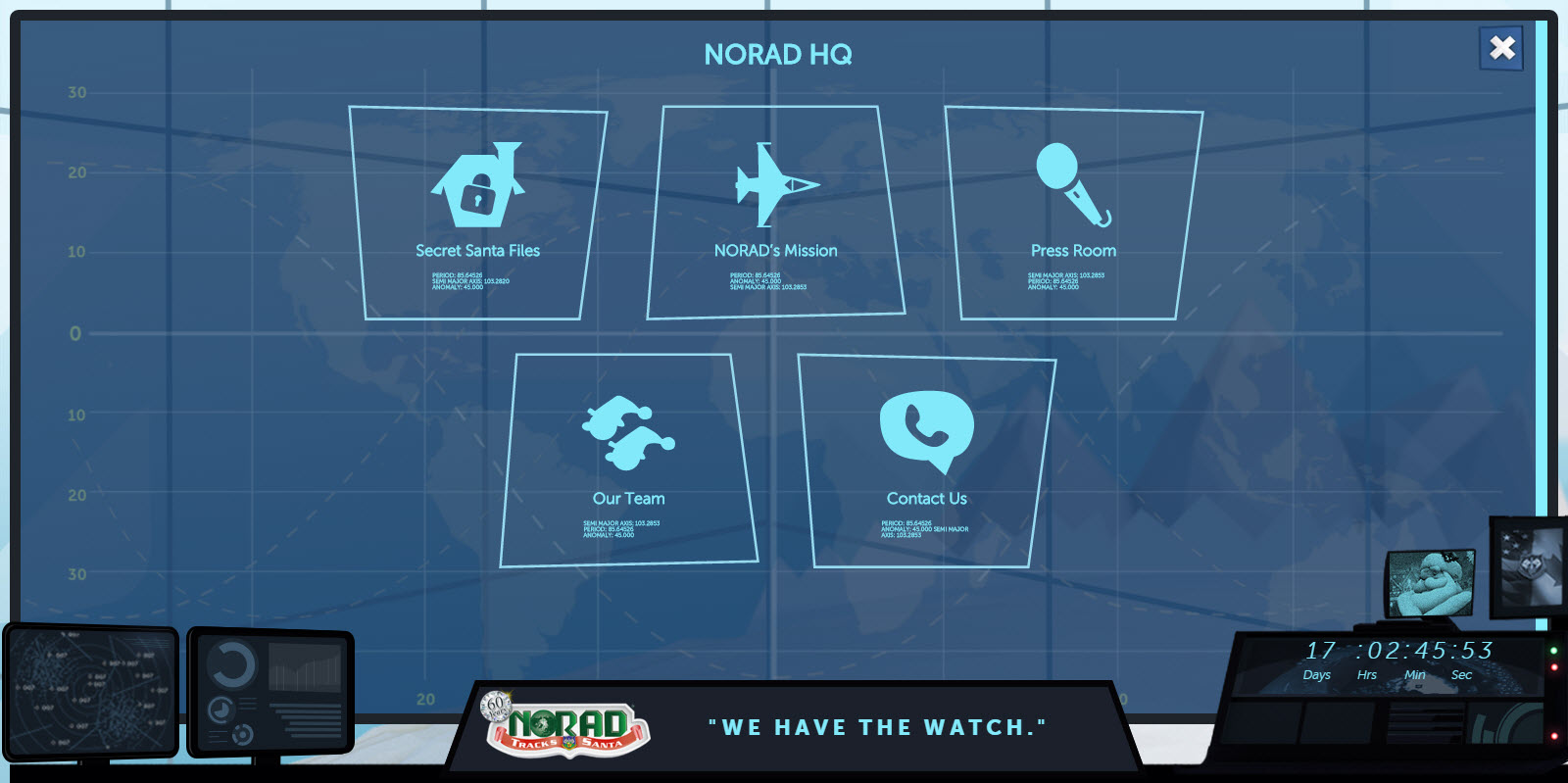 NORAD Tracks Santa 2015 - NORAD HQ