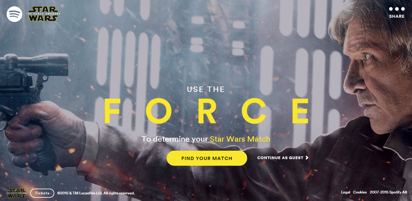 Spotify Star Wars Match