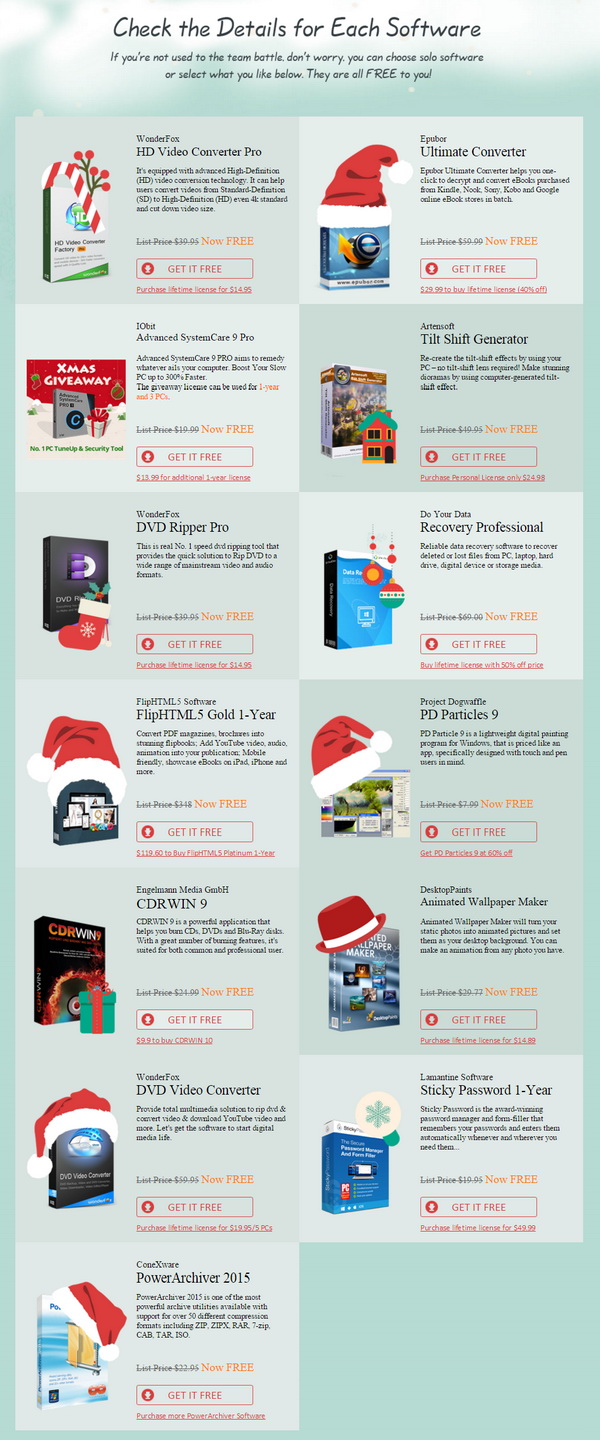 Wonderfox Christmas 2015 Free Software License Giveaway