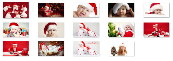 Windows 10 Christmas Theme - Christmas Babies Theme Collection