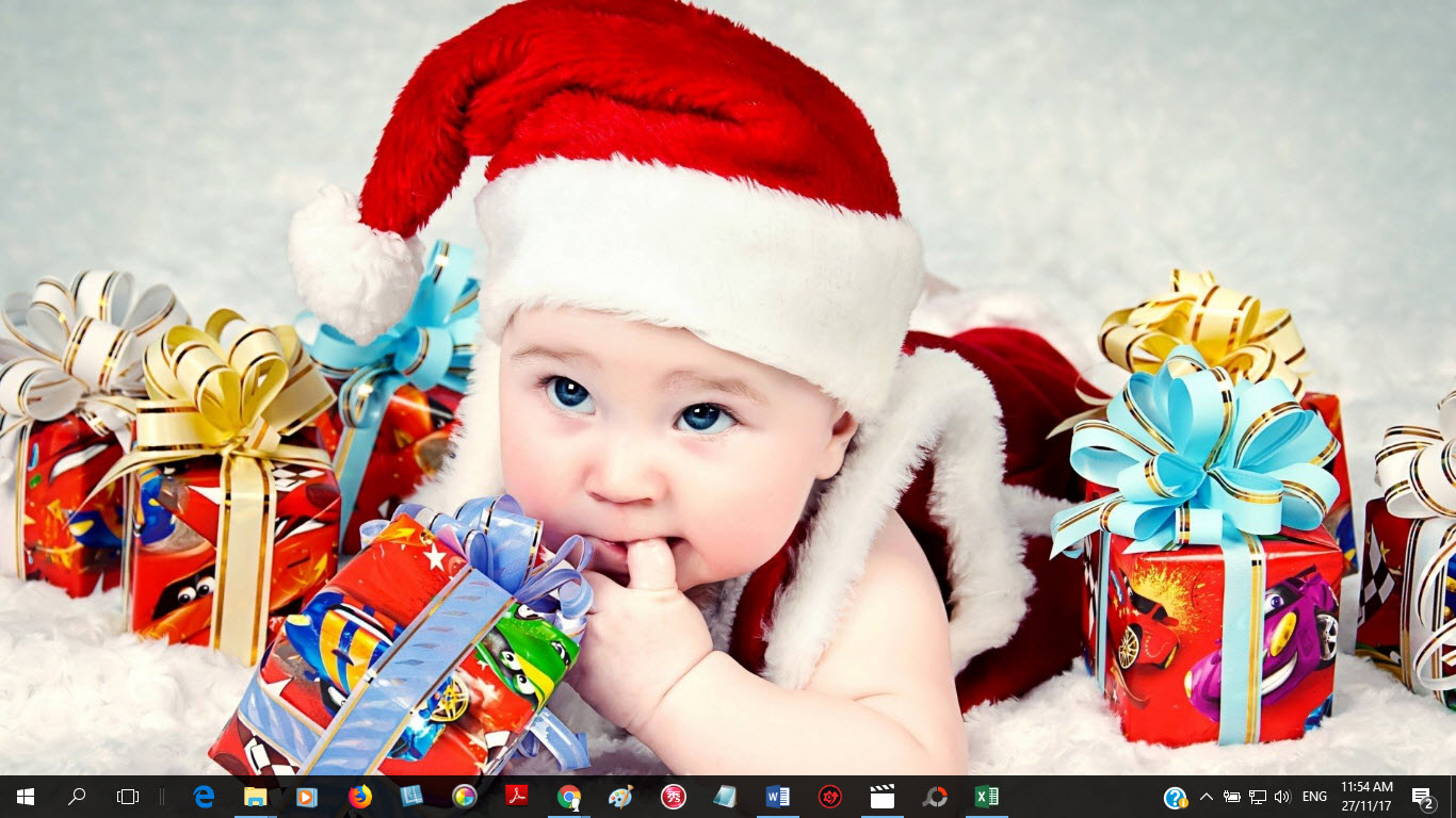 Windows 10 Christmas Theme - Christmas Babies Theme