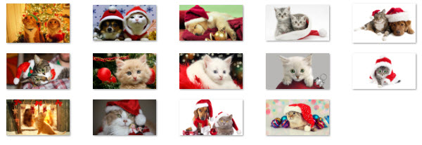 Windows 10 Christmas Theme - Christmas Cute Animals Theme Collection
