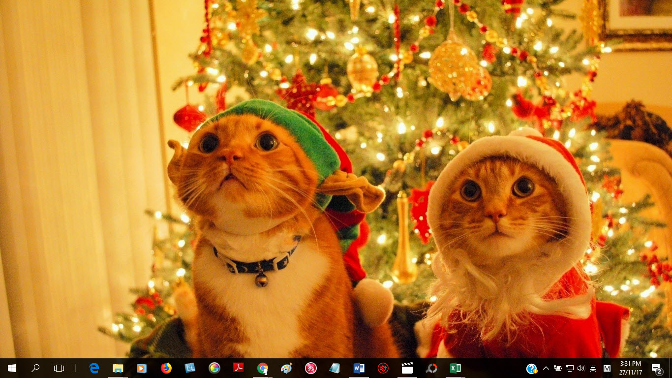 Windows 10 Christmas Theme - Christmas Cute Animals Theme