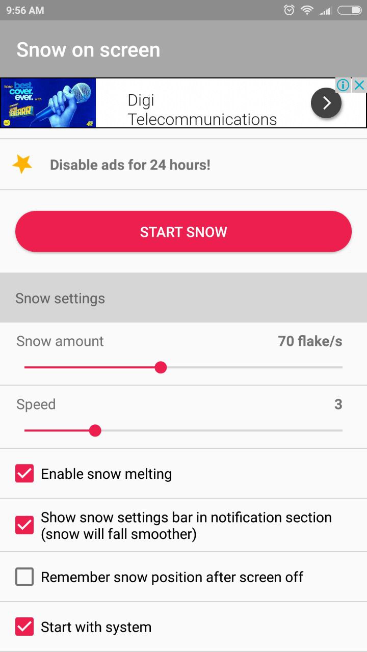 Falling Snow Effect on Android - Snow on Screen