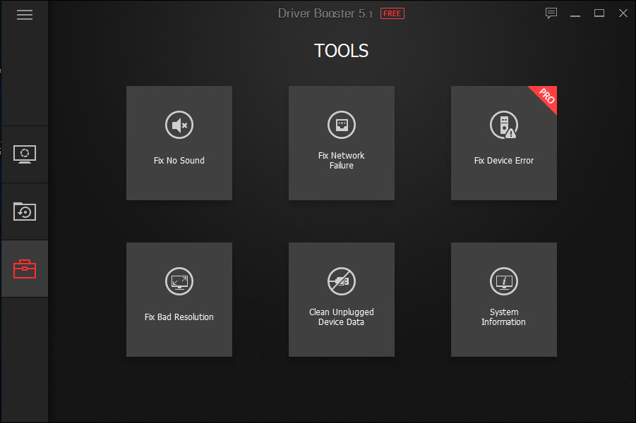 IObit Driver Booster 5 - Tools