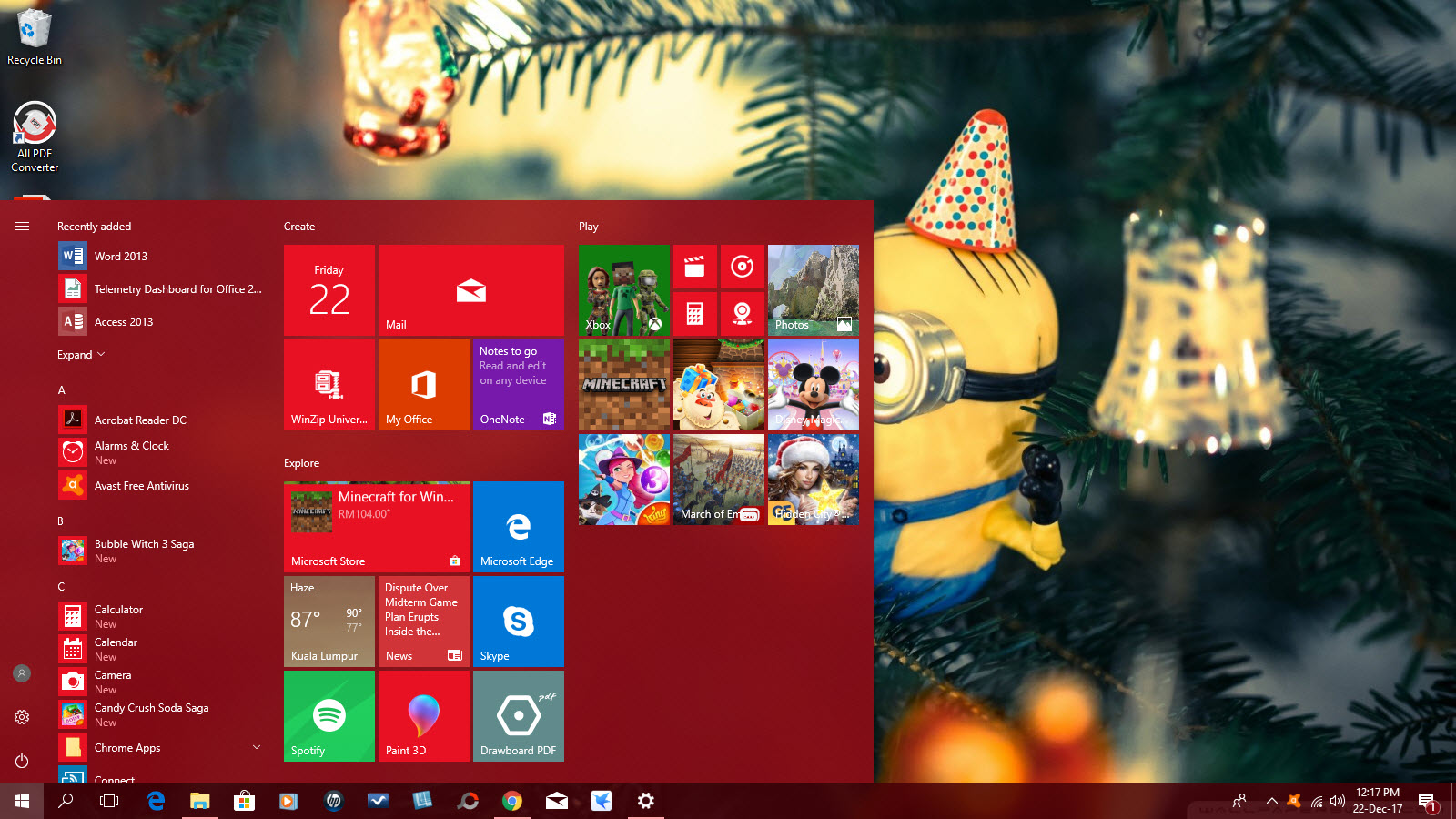 Create Own Windows 10 Christmas Theme