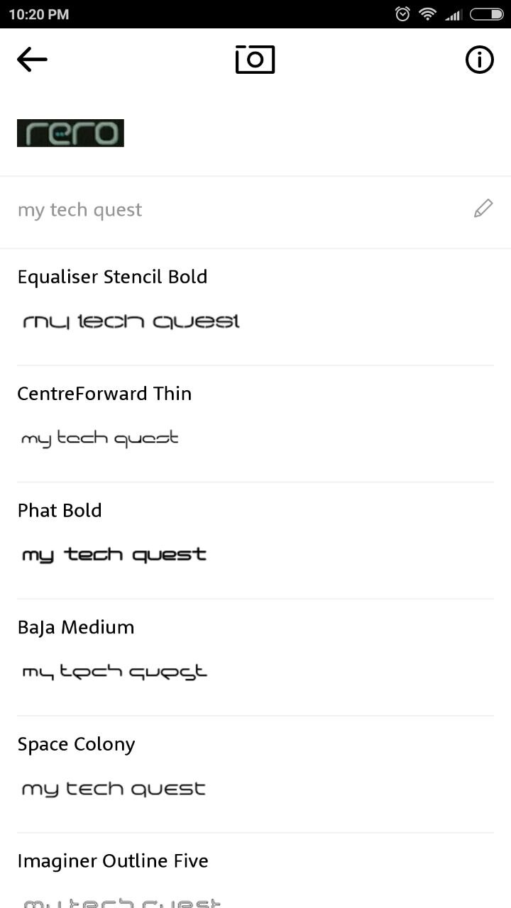 Use Camera to Identify Fonts with WhatTheFont Android App