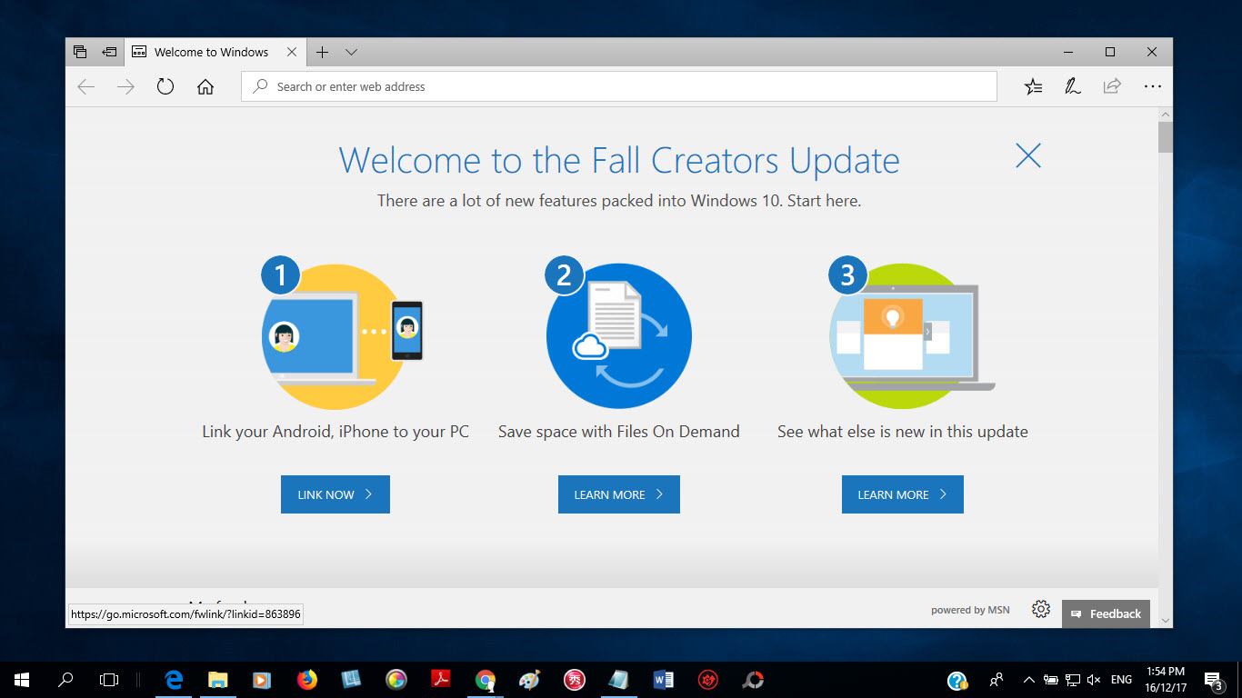 Windows 10 Fall Creators Update