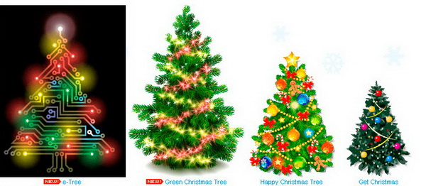 25 Animated Christmas Trees for Desktop