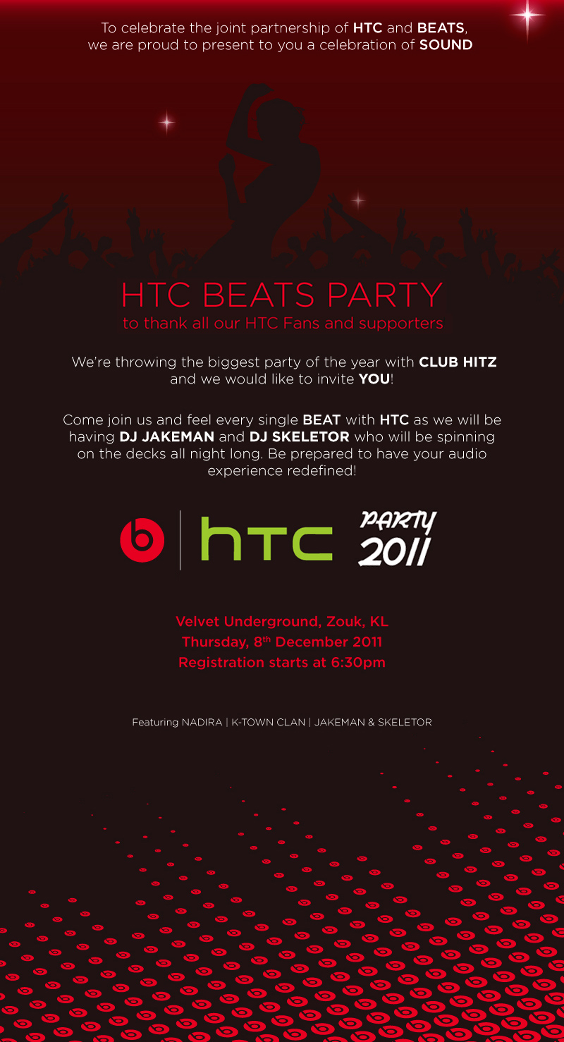 HTC Beats Party at Zouk KL this December 8