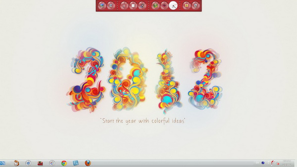 New Year 2012 Skin Pack for Windows 7