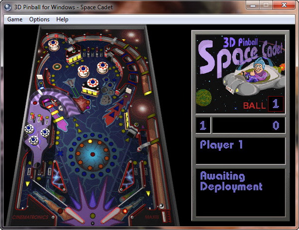 3D Pinball Space Cadet for Windows Vista and 7