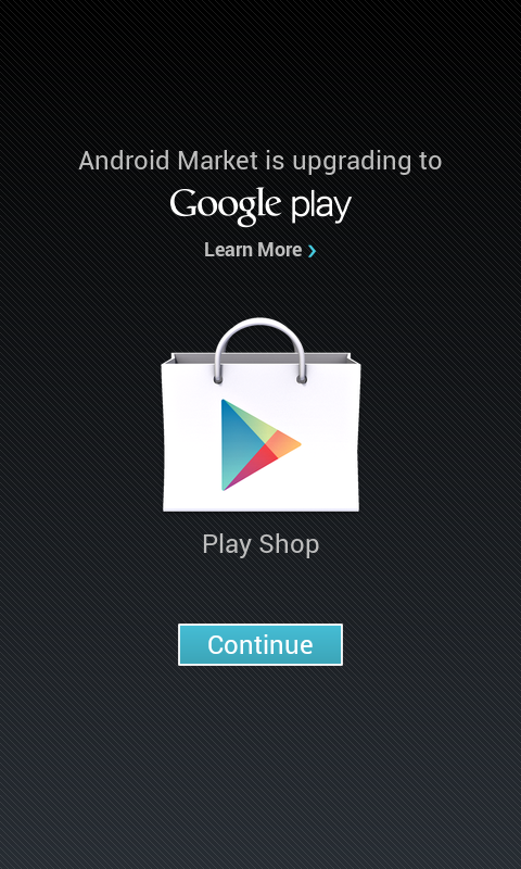 Update Android Market to Google Play Store