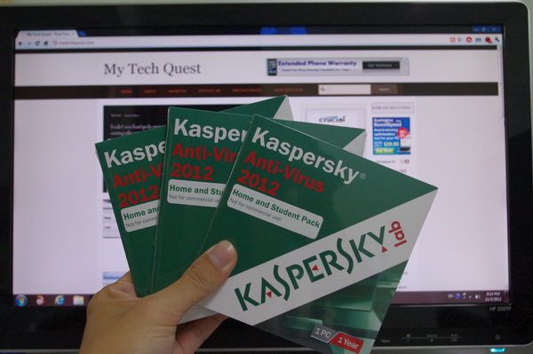 Kaspersky Anti-Virus 2012 License Giveaway