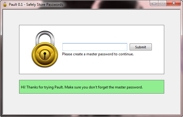 Pault - Lightweight Password Manager for Windows