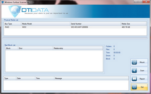 Scan Hard Drive for Bad Sectors with Windows Surface Scanner