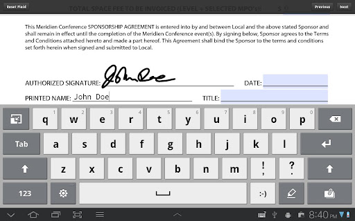 Adobe Reader Mobile - Sign Documents with Finger