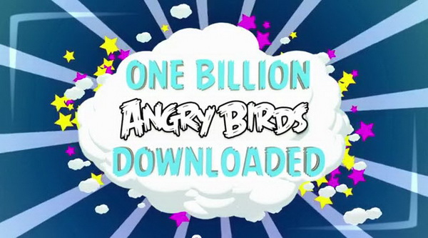 Angry Birds 1 Billion Downloads Mark