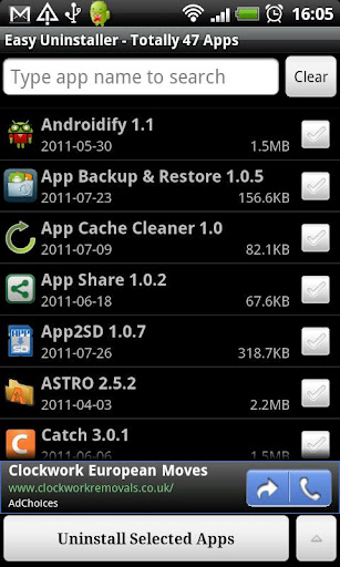 Batch Uninstall Android Apps