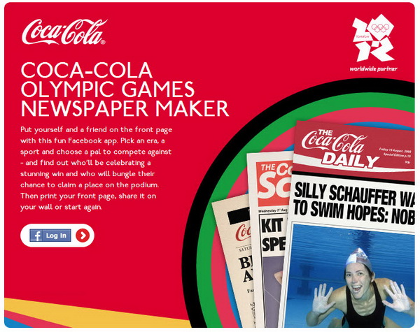 Coca-Cola Olympic Games Newspaper Maker