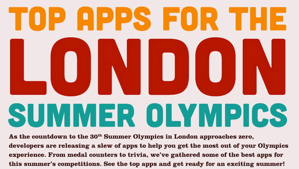 Top Mobile Apps for London 2012 Olympics [Infographic]