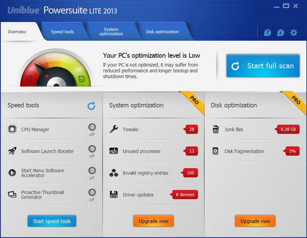 Uniblue Powersuite Lite 2013