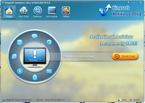 Kingsoft Free Cloud Antivirus 2012