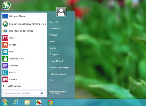 Windows 7 Style Start Menu in Windows 8