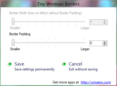 Tiny Windows Borders - Reduce Size of Windows Border in Windows 8
