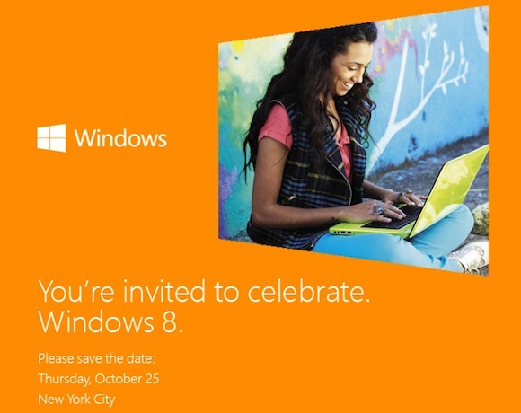 Windows 8 Launch Event on October 25