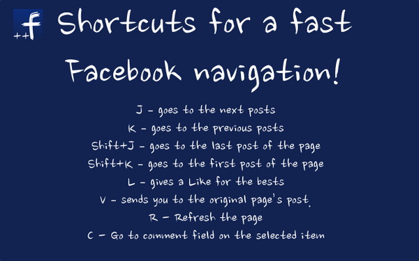 Keyboard Shortcuts for Fast Facebook Navigation