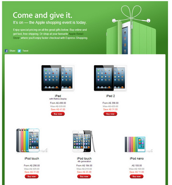 Apple One Day Shopping Event for Black Friday