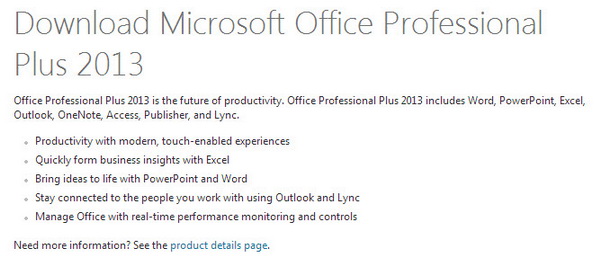 Download Microsoft Office Pro Plus 2013