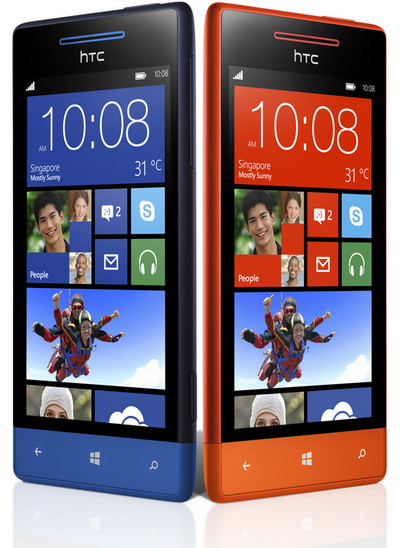 HTC Windows Phone 8S Blue and Red