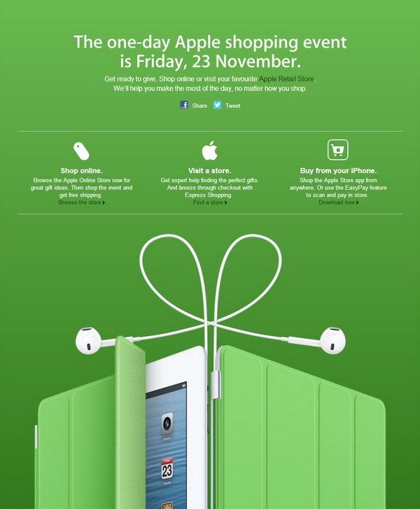 One-Day Black Friday Apple Shopping Event