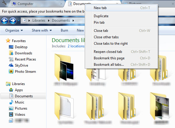 Add Chrome-Style Tabs to Windows Explorer