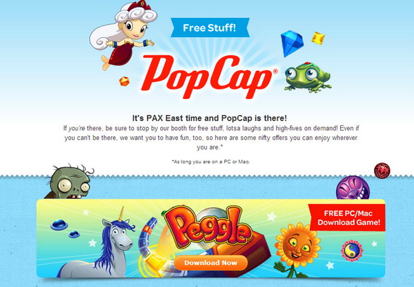 Get PopCap Games' Peggle for Free