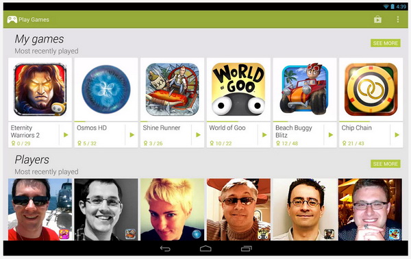 Google Play Games App for Android