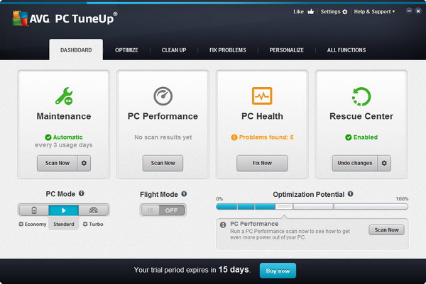 AVG PC Tuneup 2014