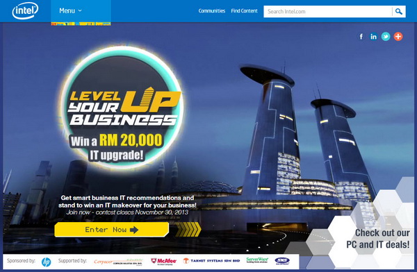 Intel Malaysia announces Level Up Your Business Contest