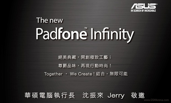 New Padfone Inifinity Launch Event on Sep 17