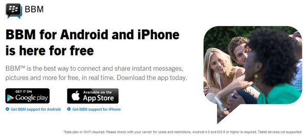 BBM for Android and iPhone