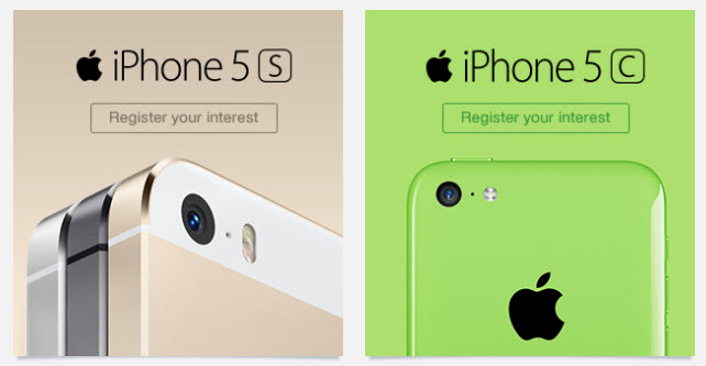 Registration of Interest - iPhone 5S and 5C